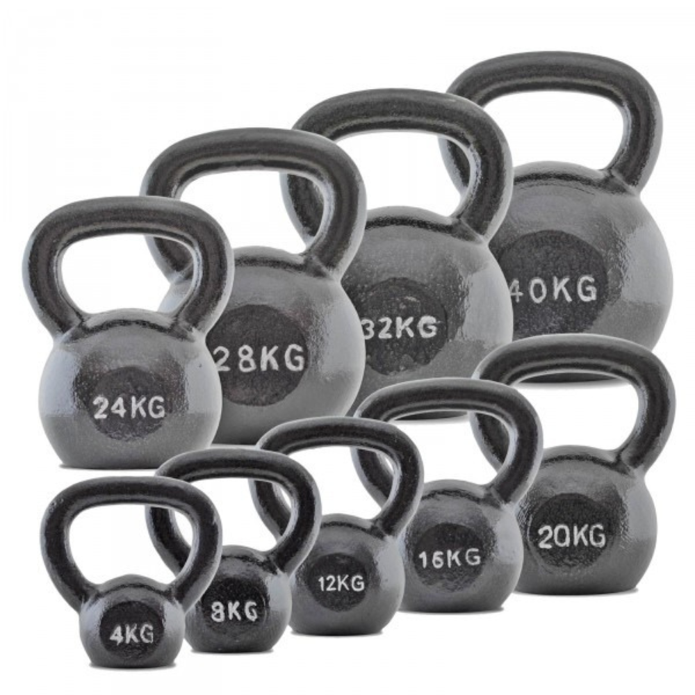 BodyMax Grey Cast Iron Kettlebells